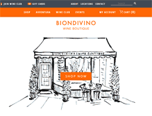 Tablet Screenshot of biondivino.com